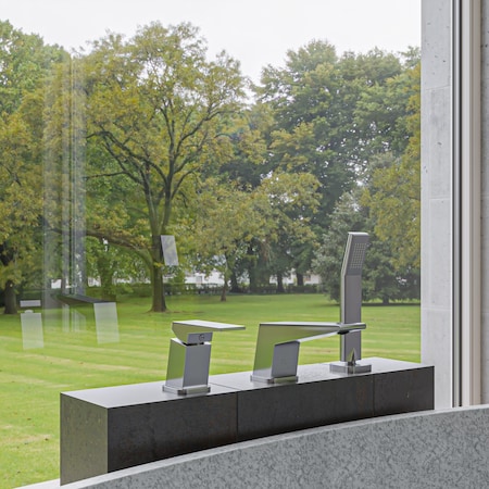 Alfi Brand Brushed Nickel Deck Mount 3 Hole Tub Filler & Shower Head AB2464-BN